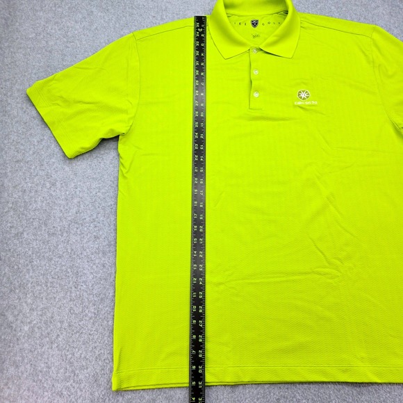 Nike Golf Polo Shirt Men's Size X-Large Lime Green Activewear w/ Nike Swoosh - Picture 12 of 13
